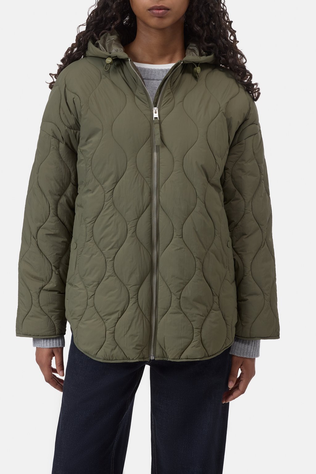 Steppjacke mit Kapuze