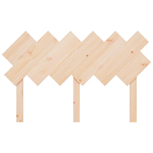 NNEVL Bed Headboard 132x3x81 cm Solid Wood Pine