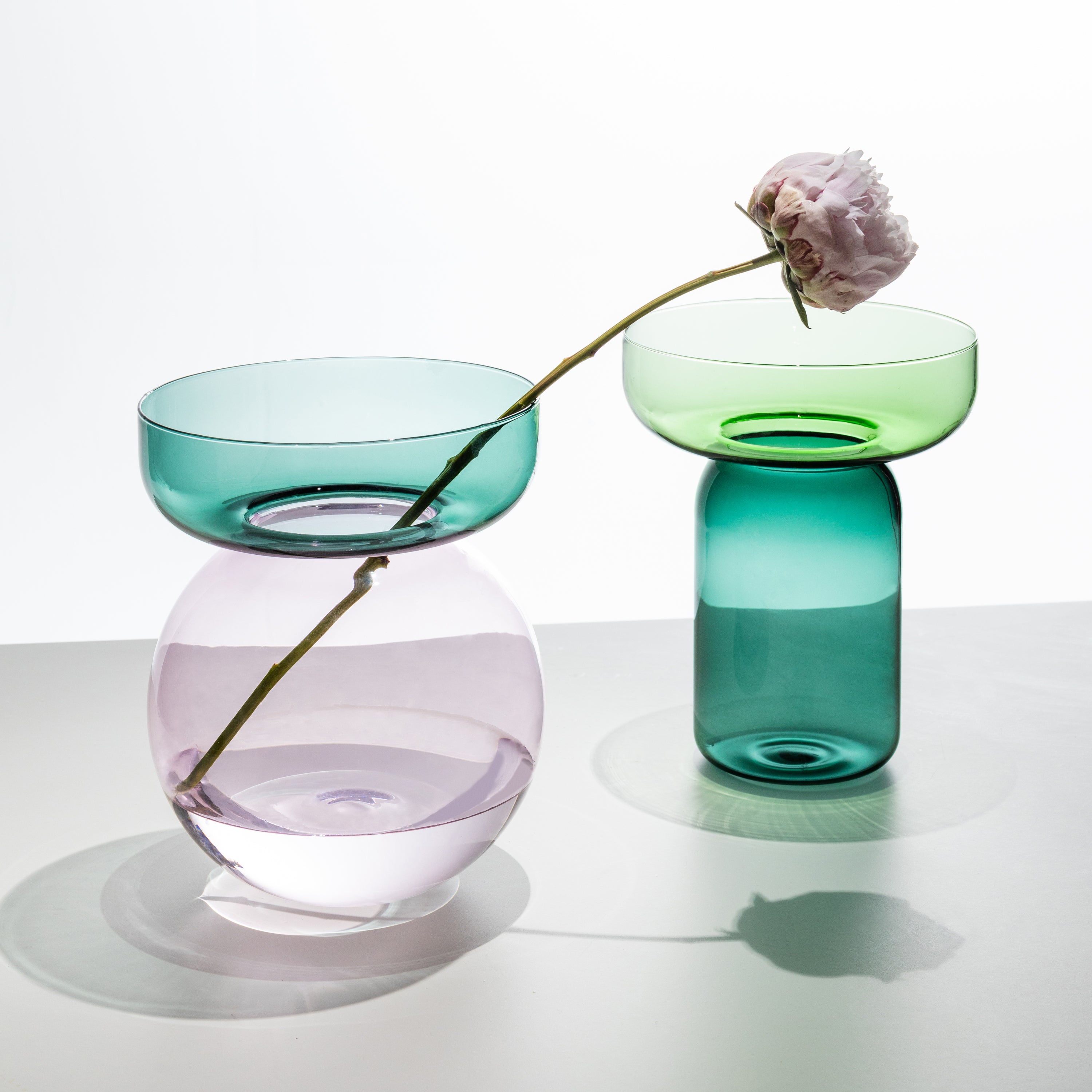 Ichendorf Milano Aura Vaas - Cilinder H 25 cm - Green / Petrol