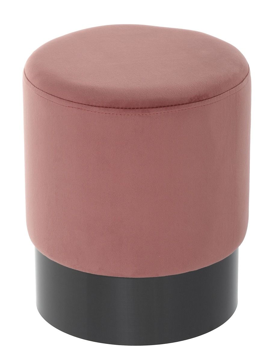Pufa Noche Nero 35x42cm velvet powder rose