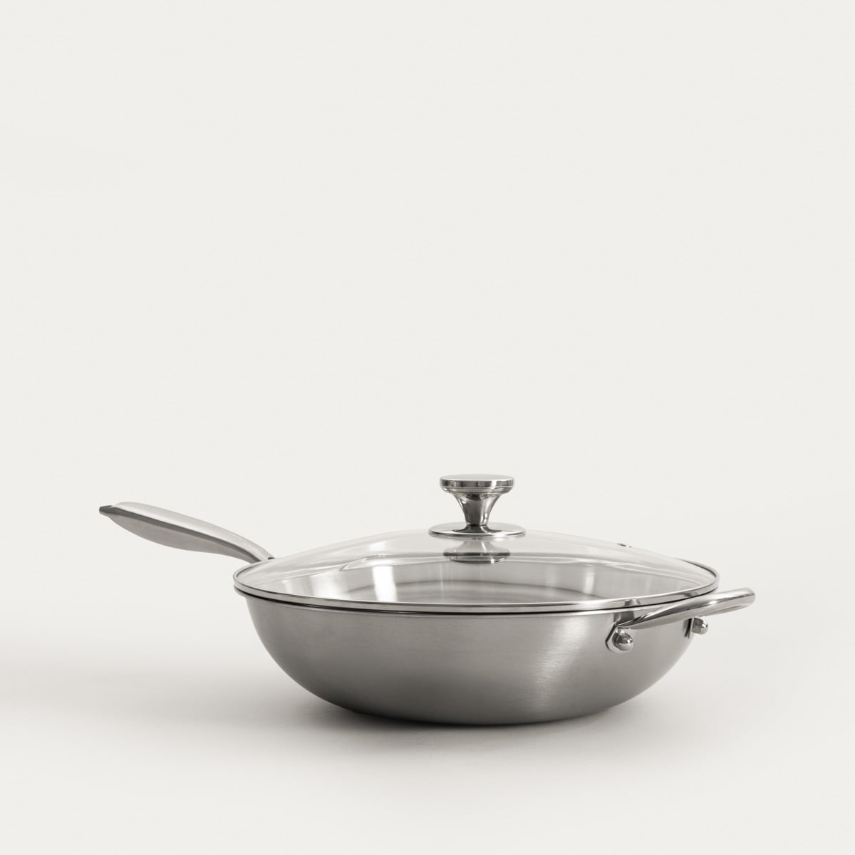 Wok ARDEN ze stali nierdzewnej 34 cm