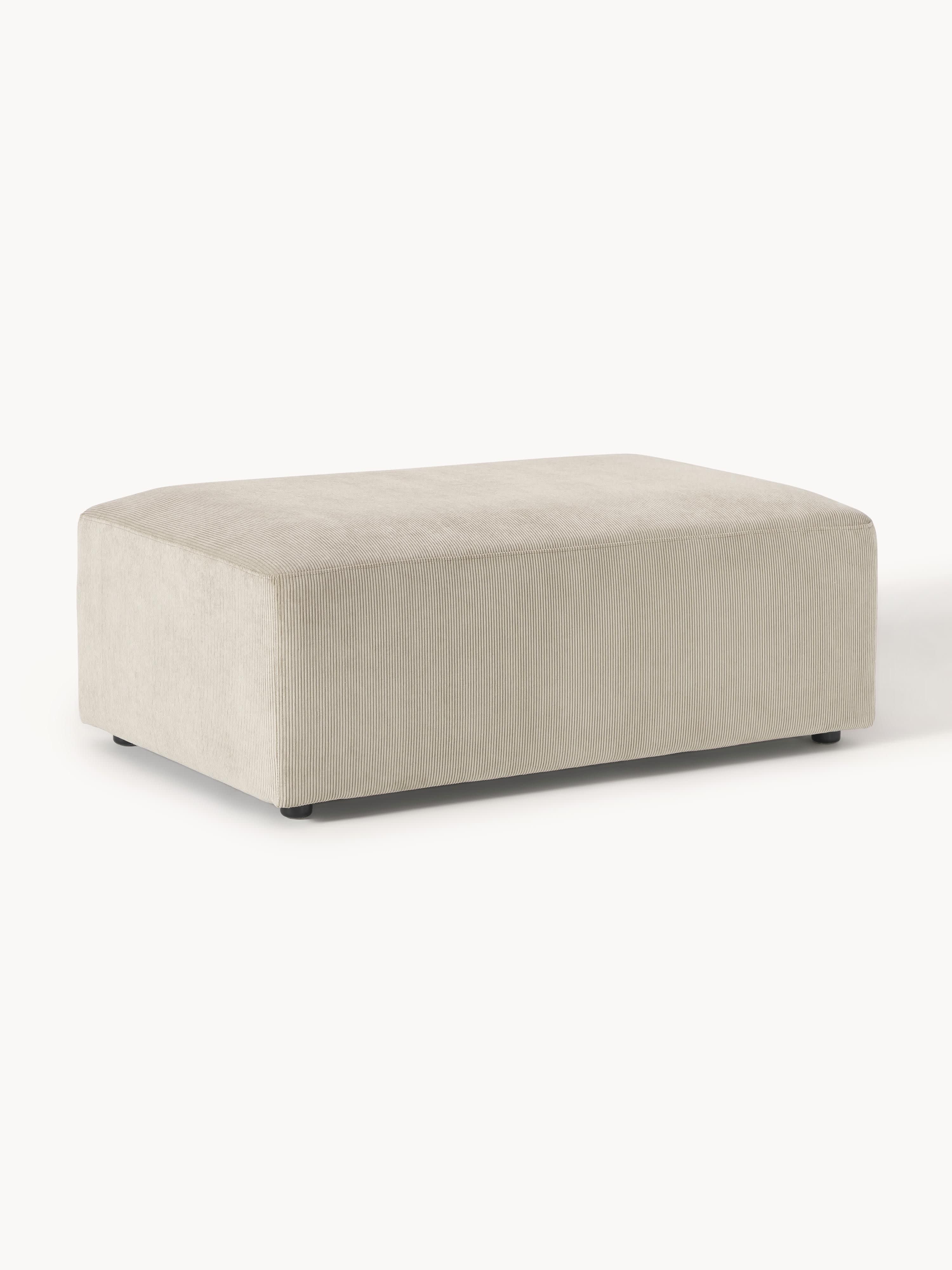 XL Sofa-Hocker Melva aus Cord, B 116 x T 72 cm