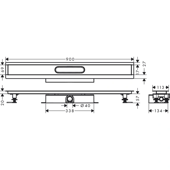 Grundkörper »uBox universal«, 900, BxH: 13,9 x 7,7 cm