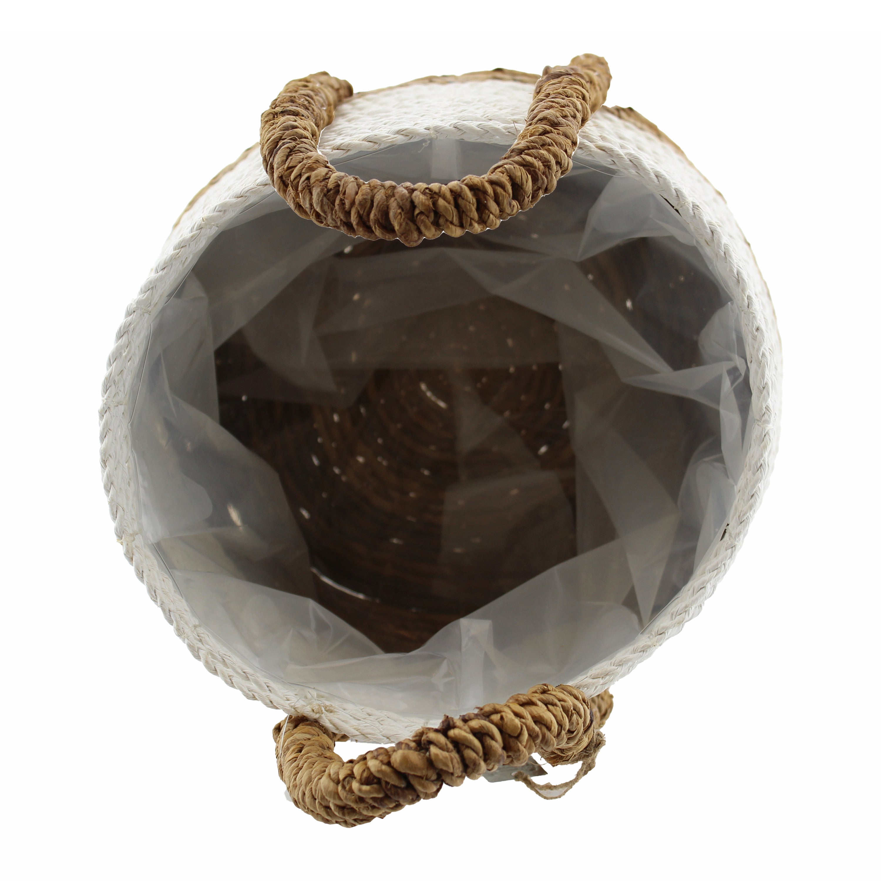 Van der Leeden Abaca Plantenmand Ø 48 cm - Wit