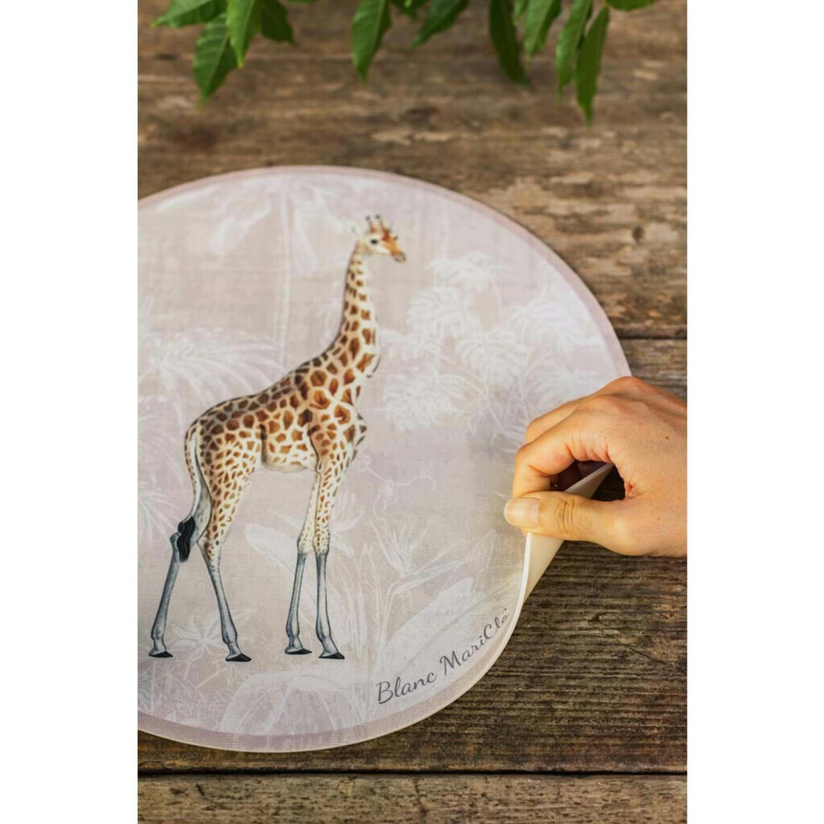 - Set de table Girafe en vinyle Ø35