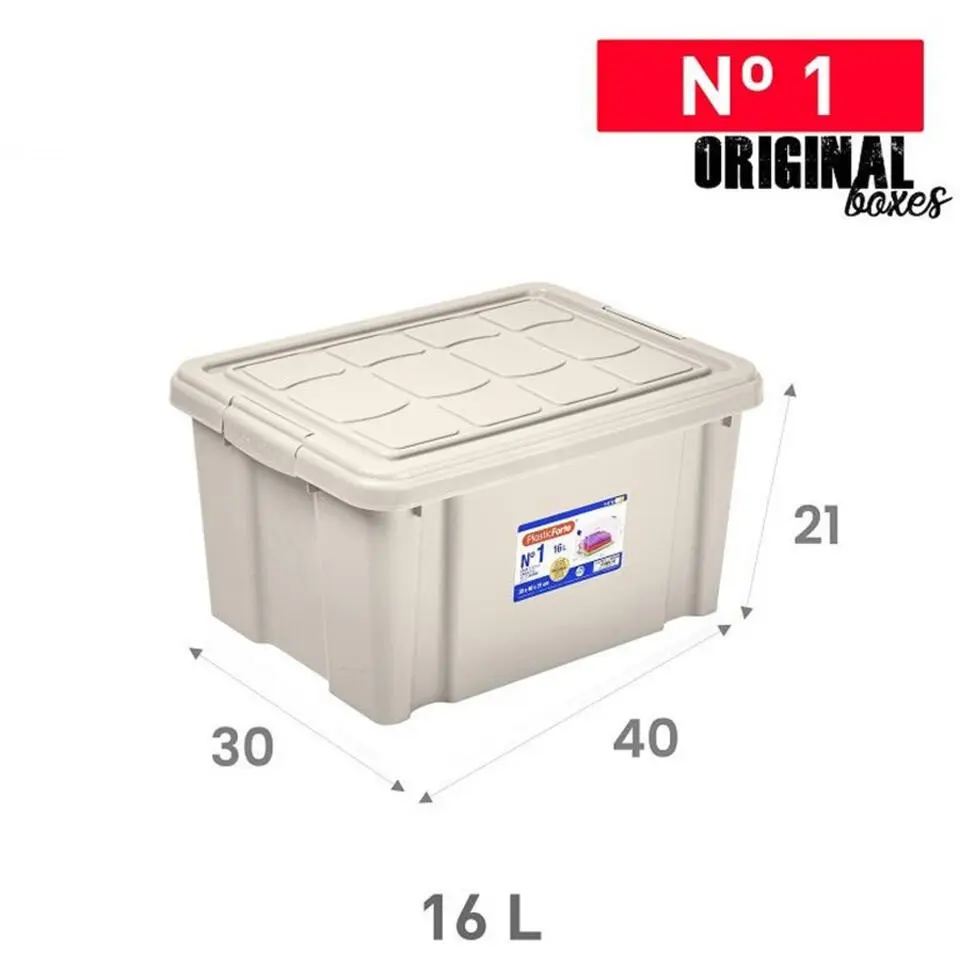 Plasticforte Multi Storage Opslagbox - beige - 16L
