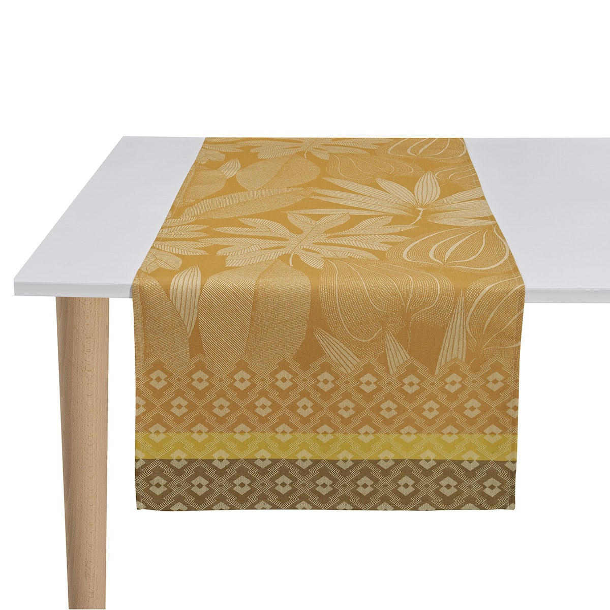 NATURE SAUVAGE - Chemin de table en coton panthere 50 x 150