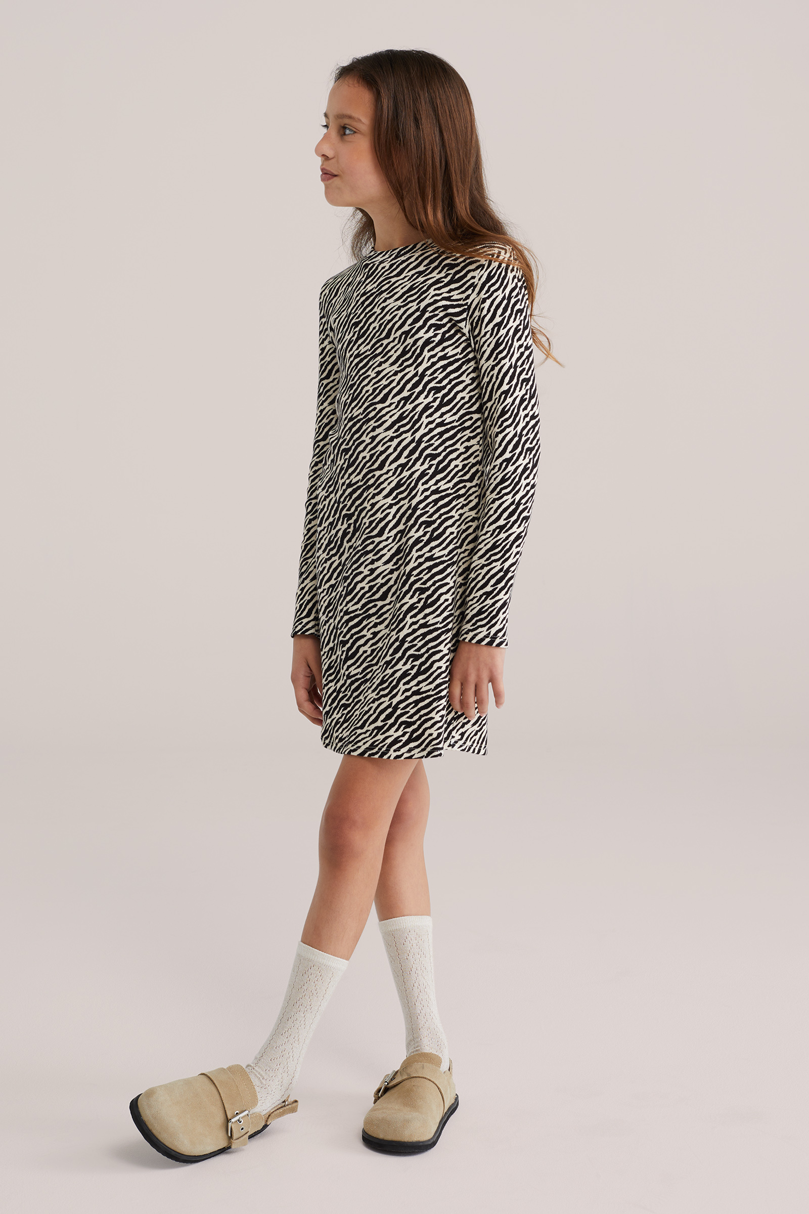 Meisjes jurk met print