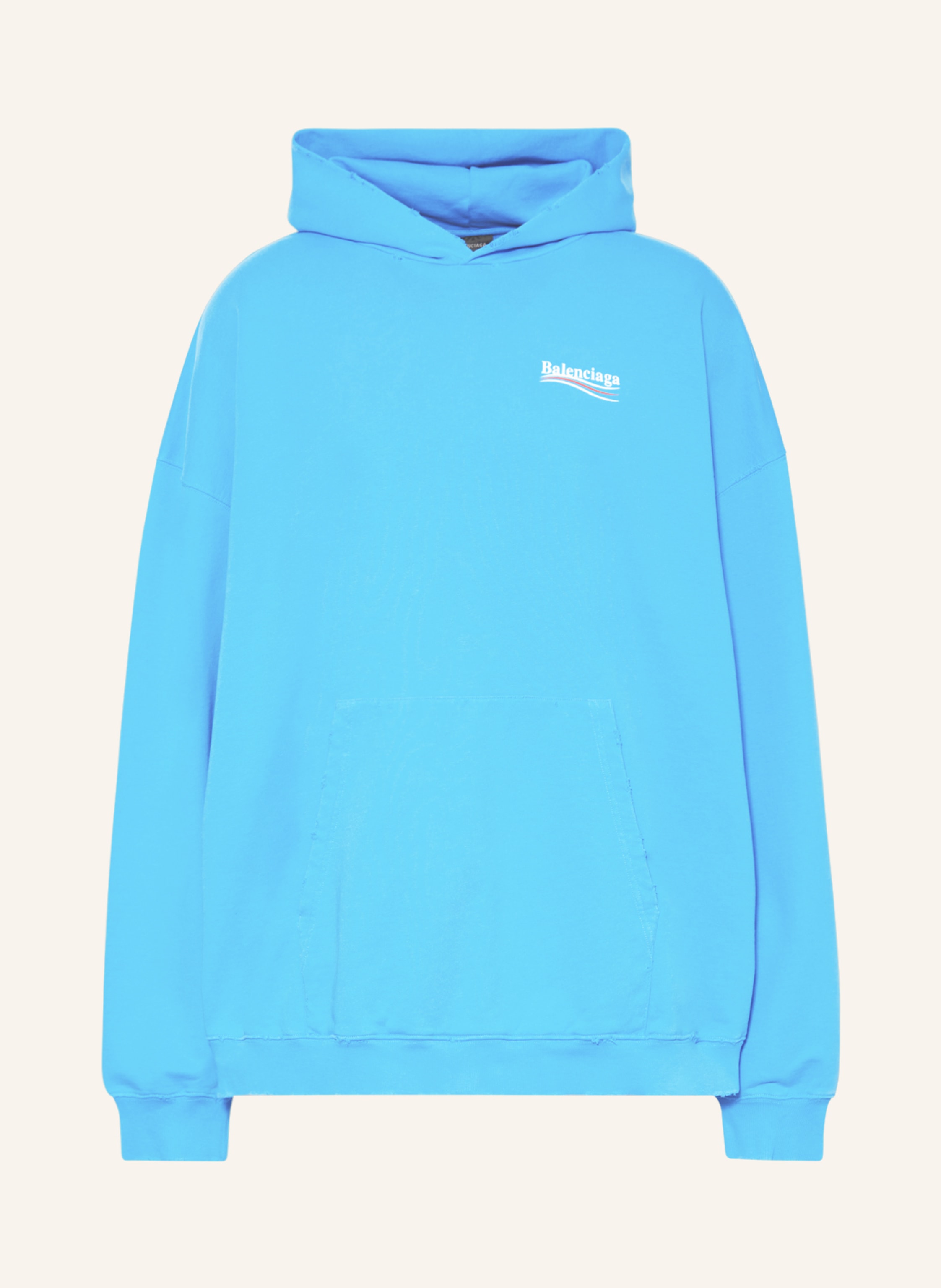 BALENCIAGA Oversized-Hoodie POLITICAL CAMPAIGN