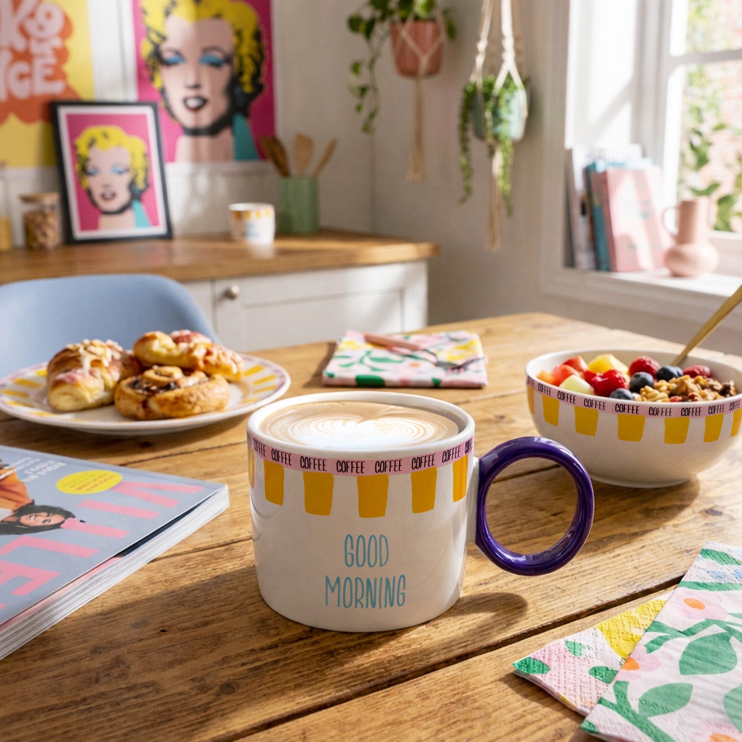 Tazza ceramica Good Morning 360 ml Color Bloom