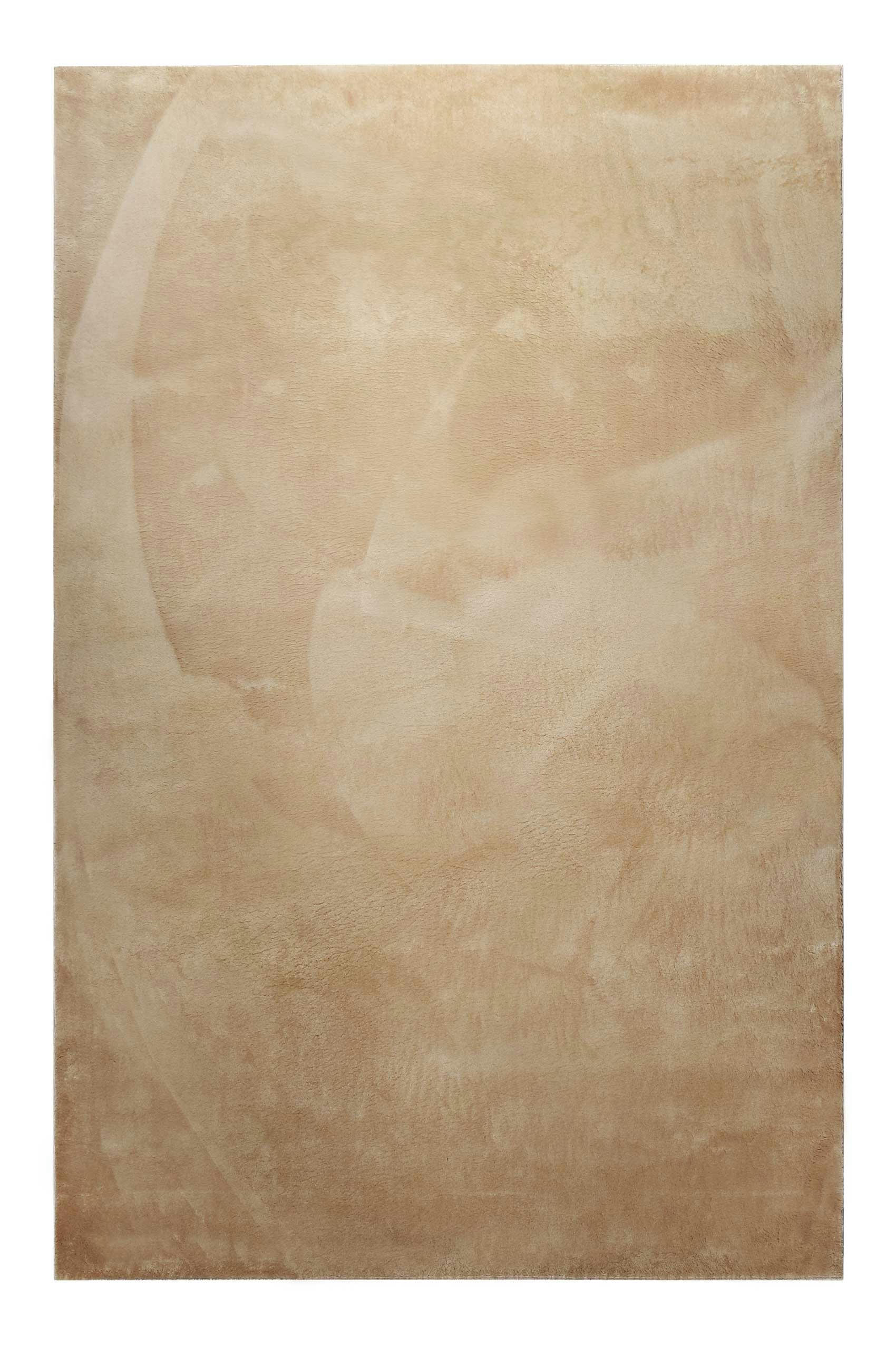 LAGO - Tapis tufté mèches rases beige sable 120x170