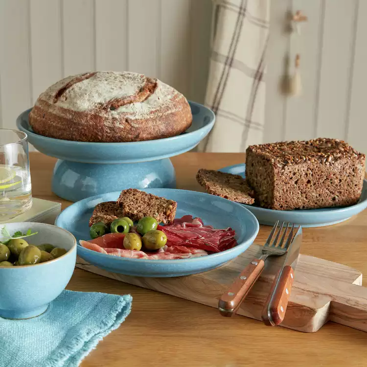 Denby Elements 12 Piece Stoneware Dinner Set - Blue