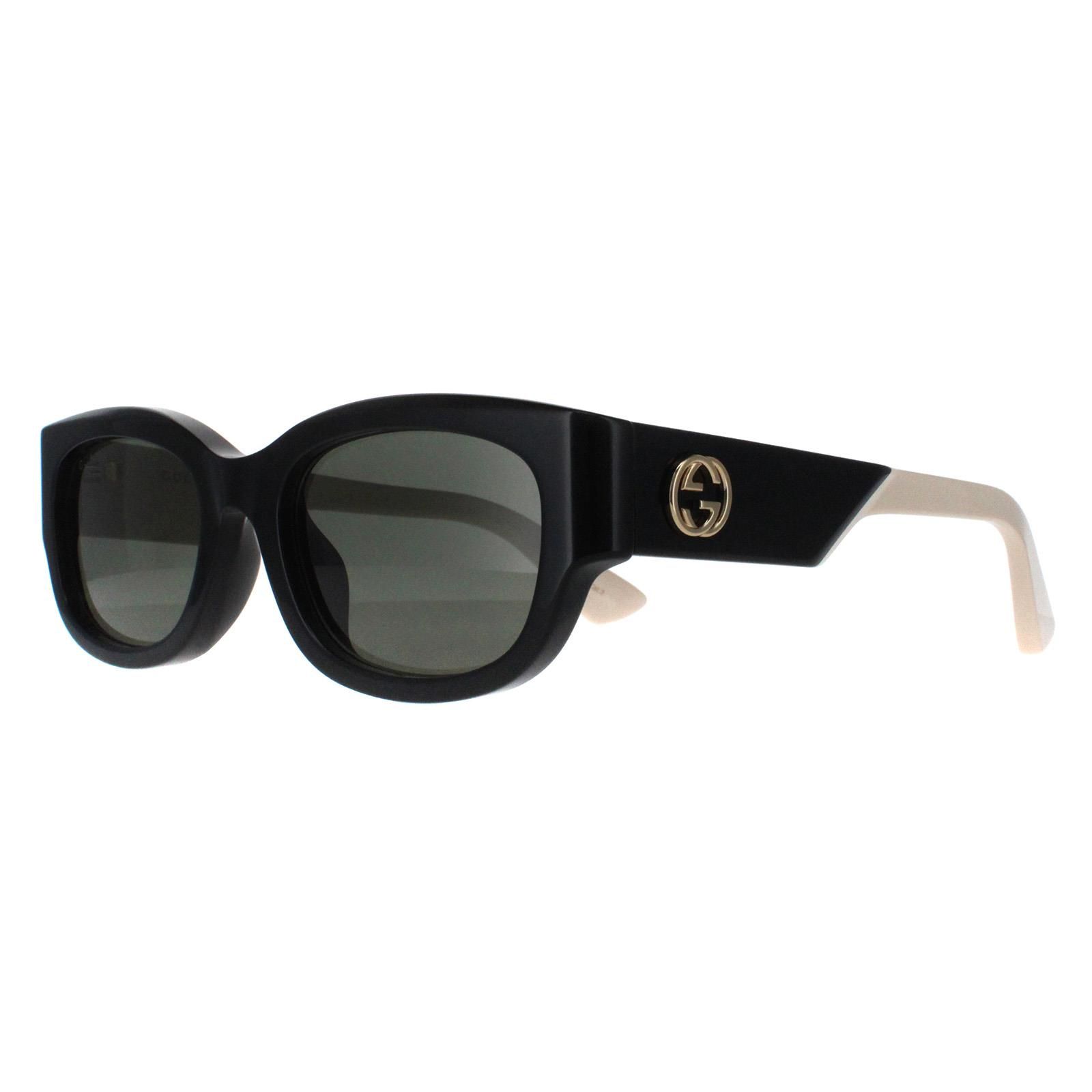 Gucci Square Black with Ivory Grey GG1667SK
