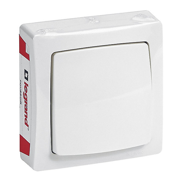 Interrupteur poussoir ASL Legrand blanc