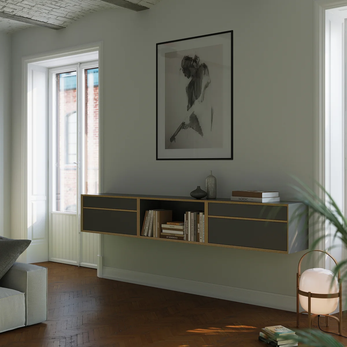 Müller Small Living - Vertiko Thirteen Regalelement mit Klappe
