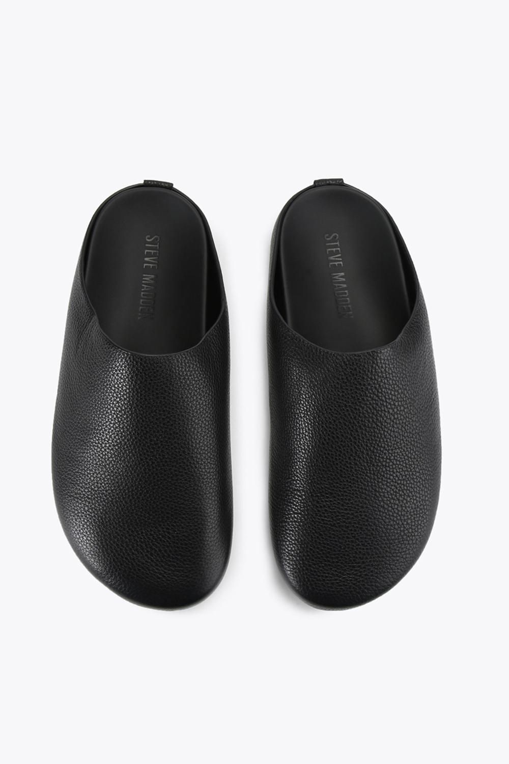 STEVE MADDEN Fern Black Leather' Leather Flats