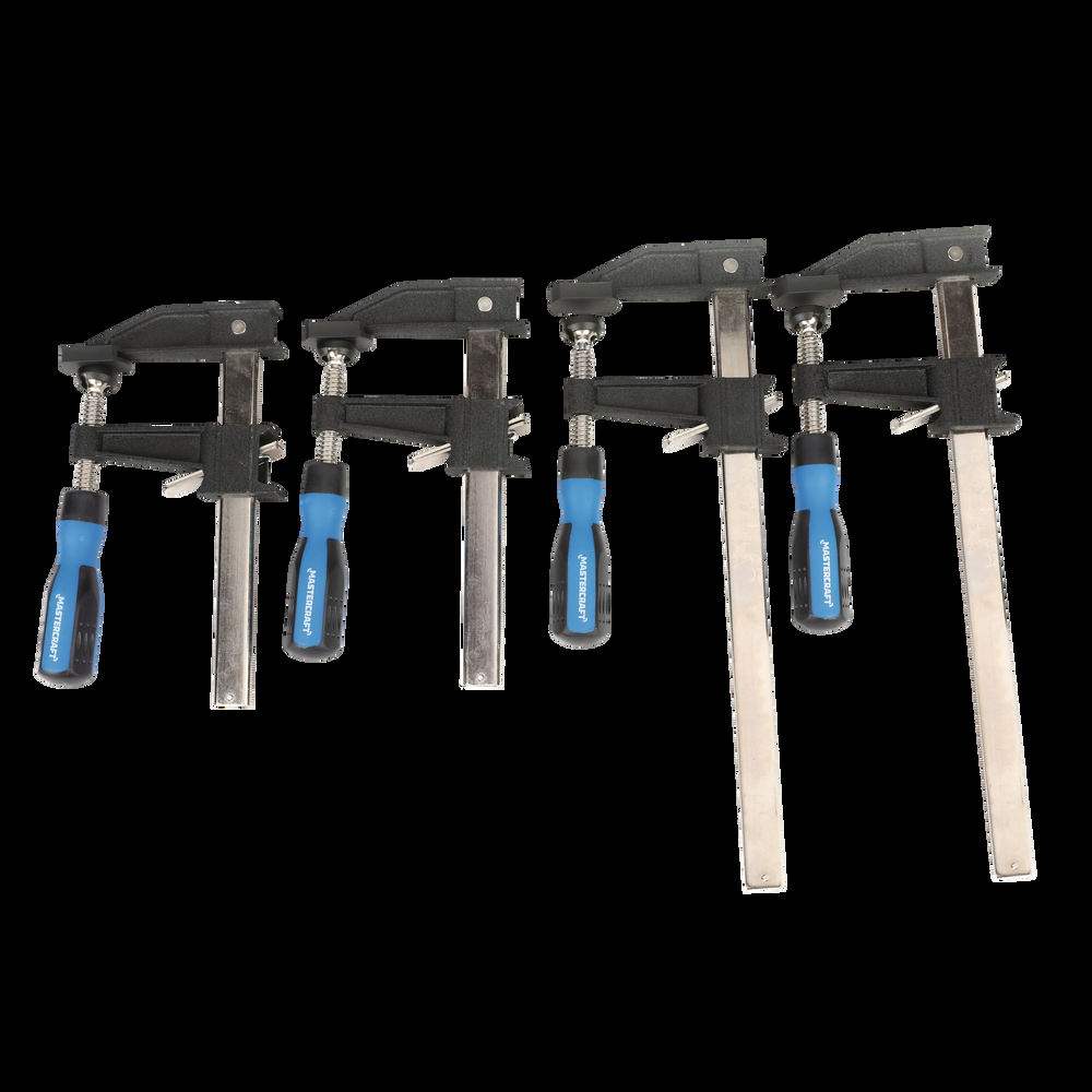 Mastercraft 6-in & 12-in Clutch Bar Clamp Set, 3.5-in Throat, 4-pk