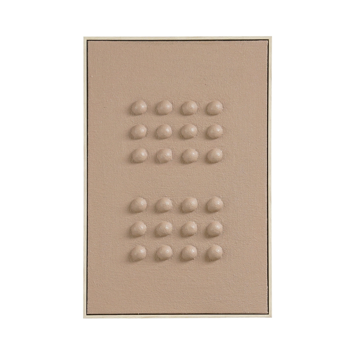 Mica Decorations Wanddecoratie - Wandpaneel Abstracte Kunst 60 x 40 x 3 cm - Woondecoratie voor Woonkamer of Slaapkamer - Donkerbruin