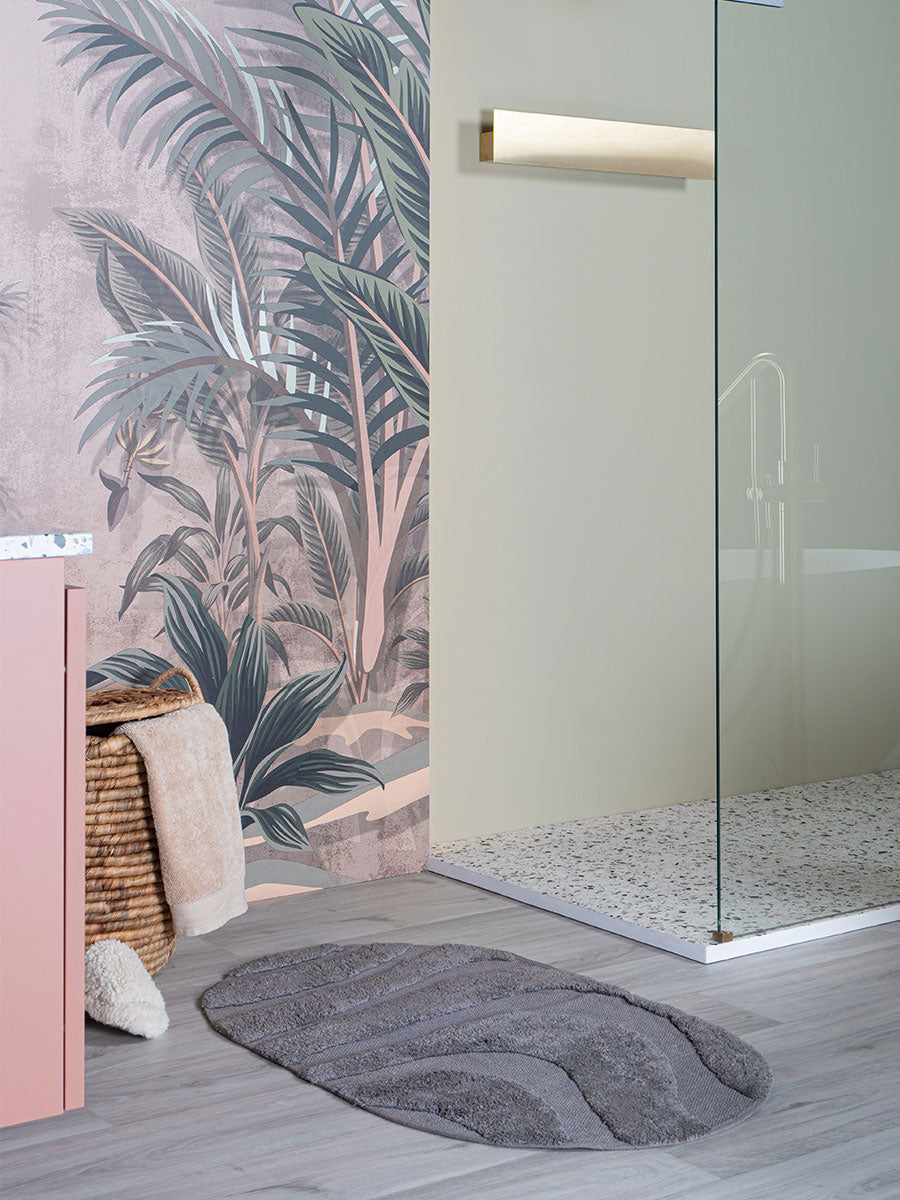 Veer Carpets - Badmat Beau - Grey Ovaal 50 x 80 cm
