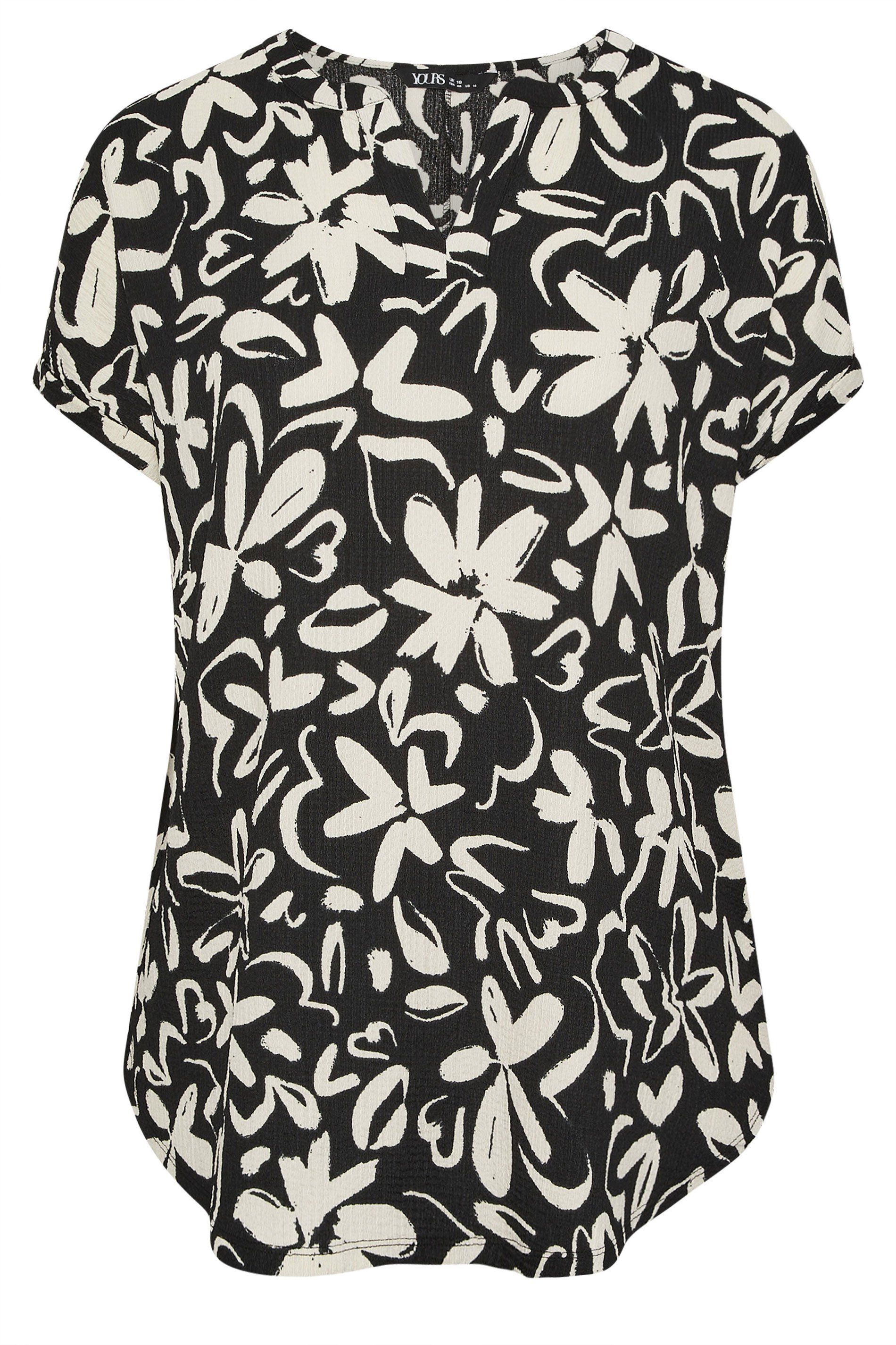 Yours Floral Textured Top