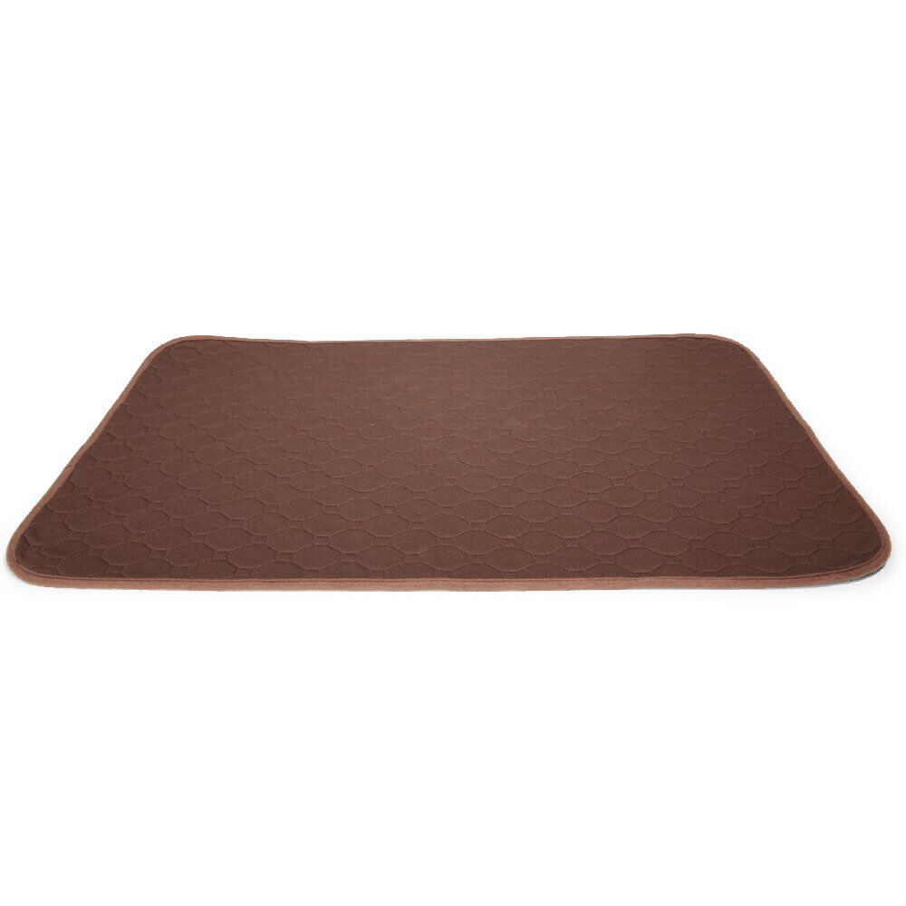 Couchage pour chien de taille moyenne polyester marron 75x55cm