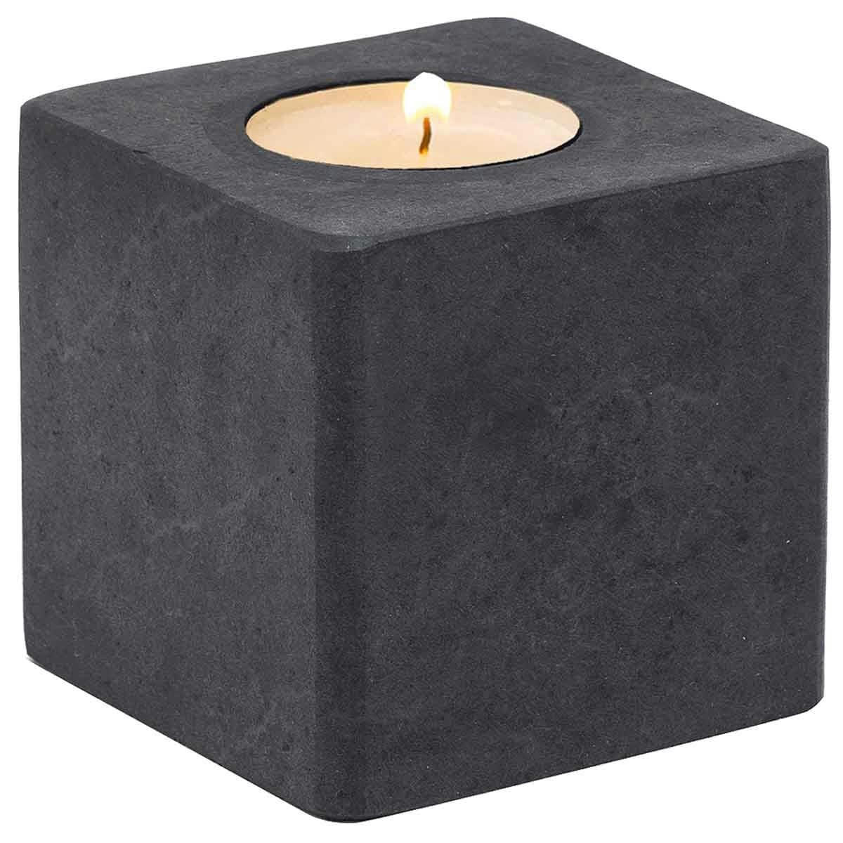 SKRIBA - Photophore en marbre  anthracite