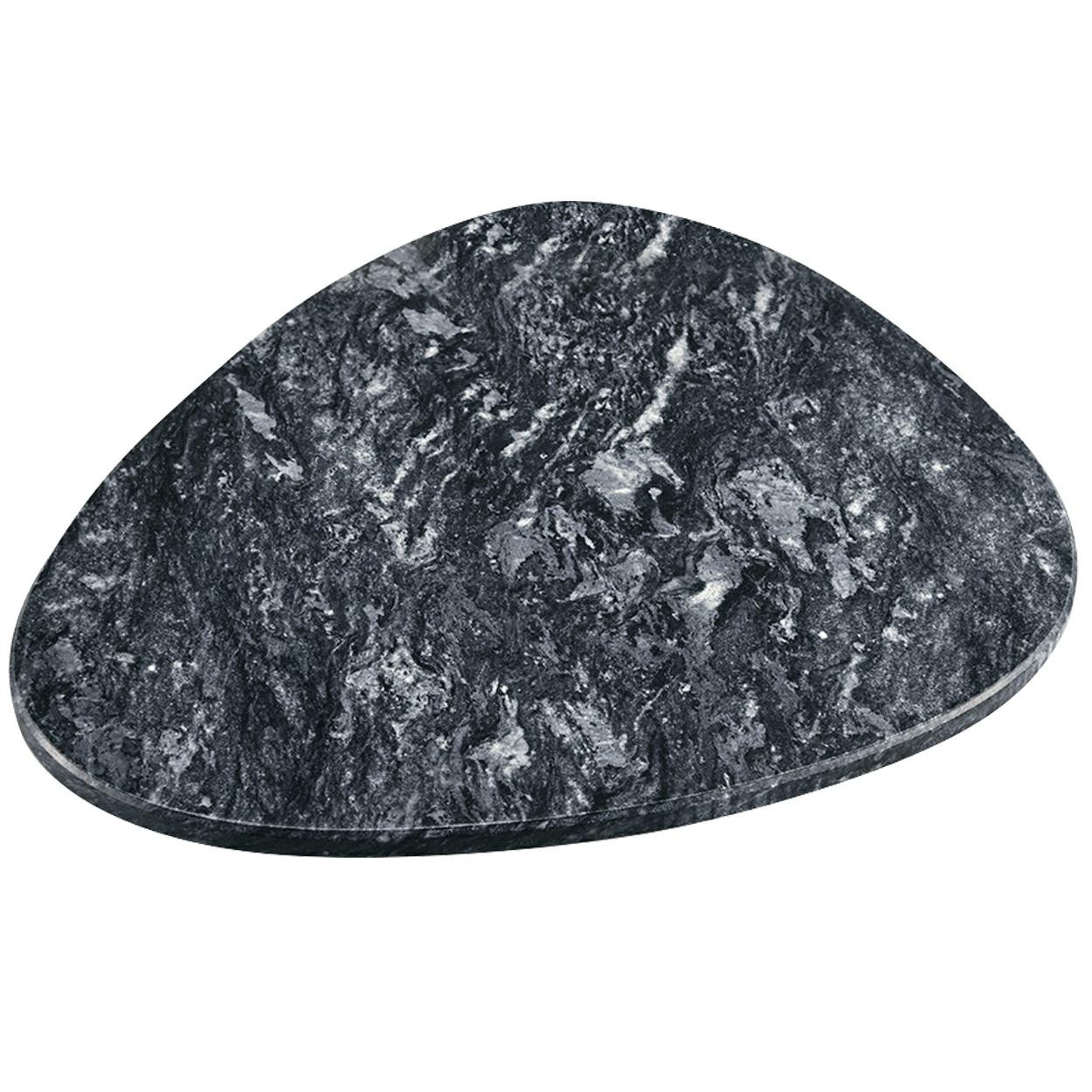 Deska do serwowania marmur 25x25 cm nowoczesna taca owalna na przekąski