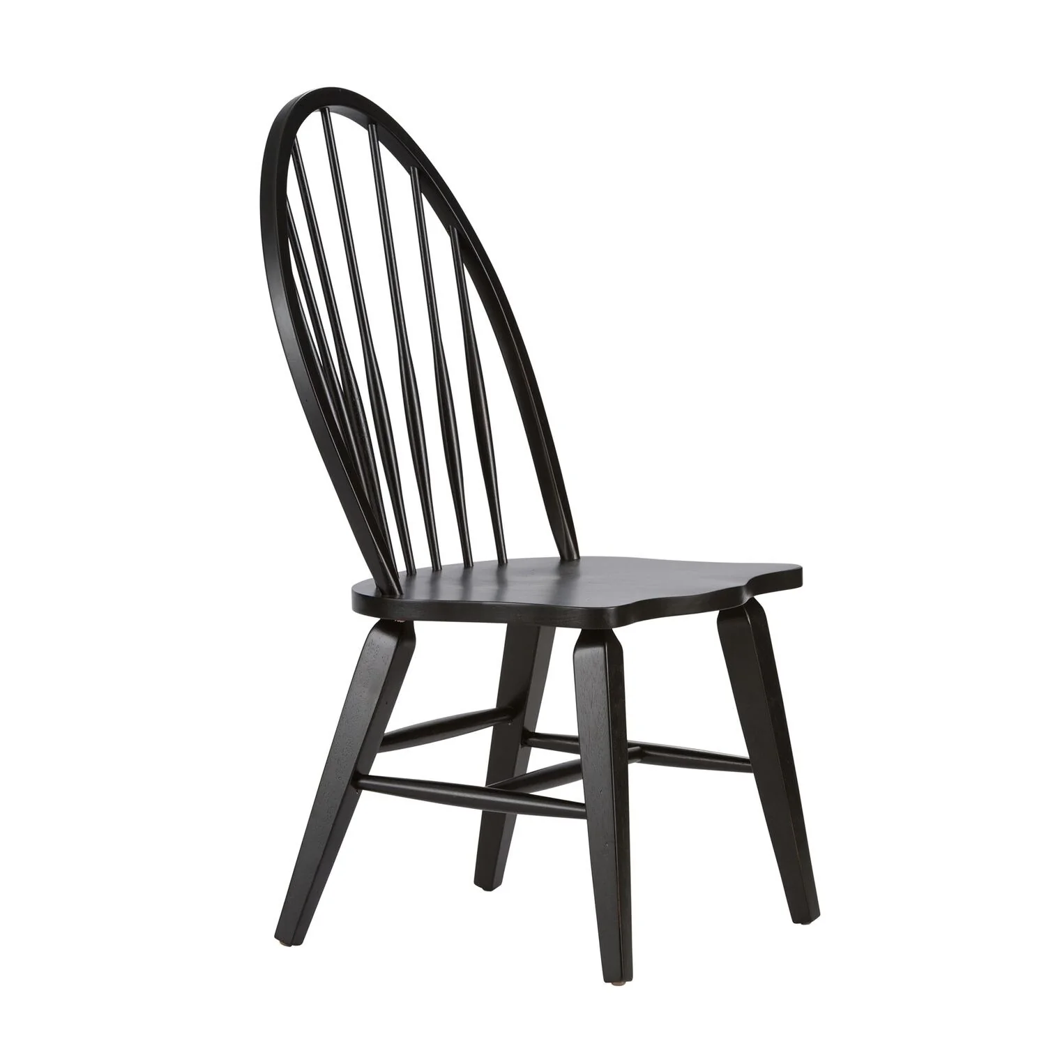 The Gray Barn Hearthstone Ridge Black Windsor Back Side Chair (Set of 2)