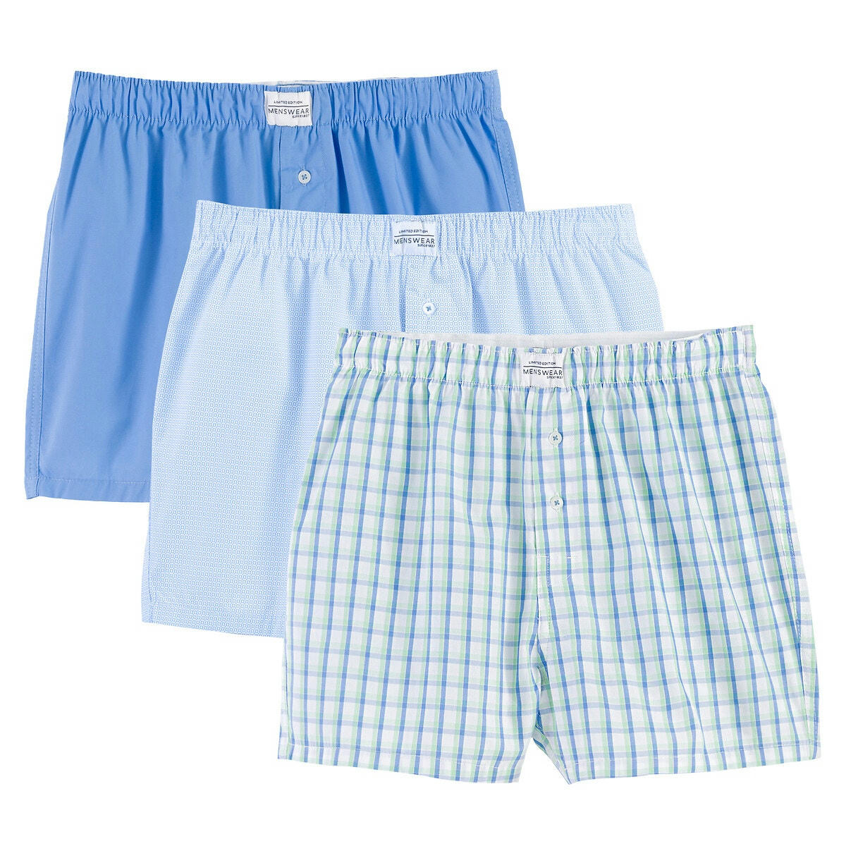 Lot de 3 caleçons pur coton