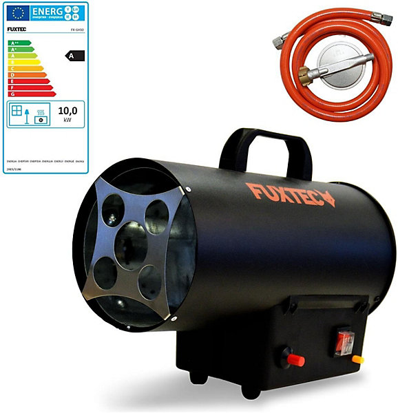 Canon à Air Chaud Au Gaz 10 kW Puissance De Chauffage, 300 mh Débit Air Chaud, Réducteur De Pression