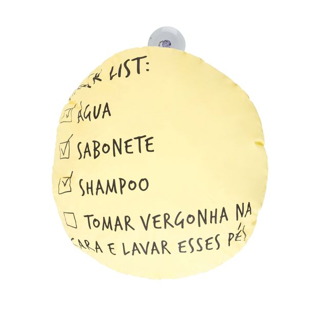 TOUCA PARA BANHO COM VENTOSA CHECK LIST SINCERO