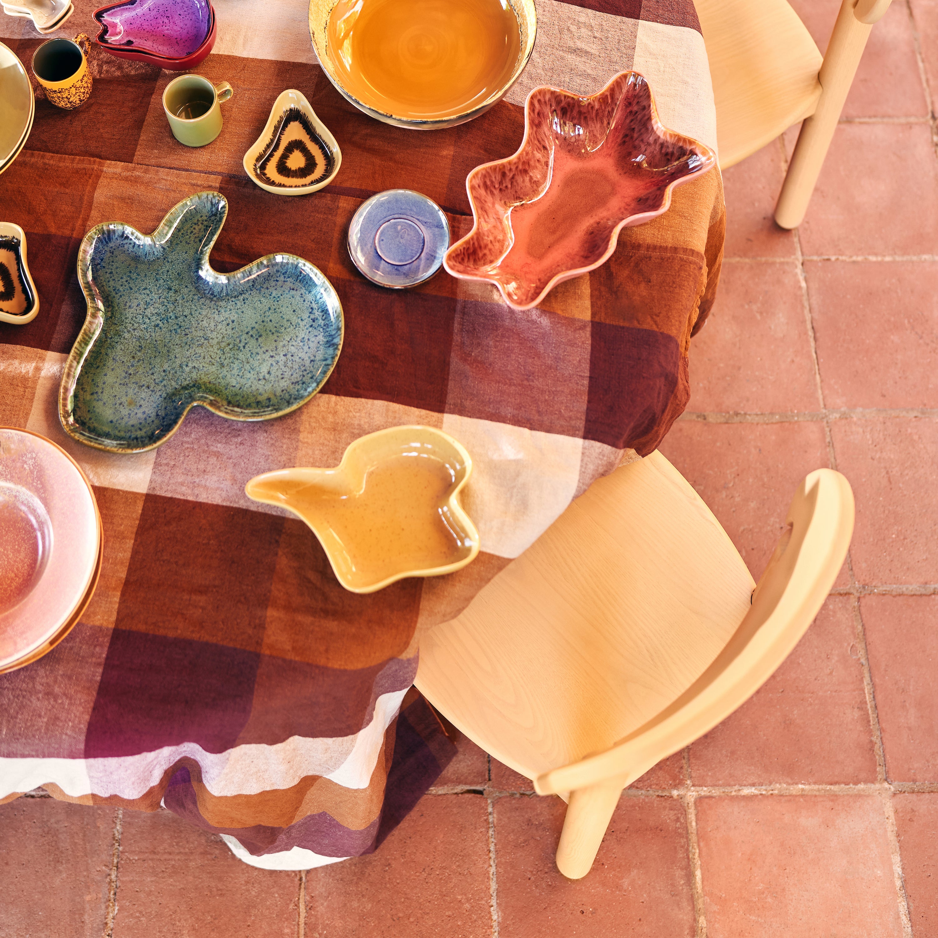 HKliving Shell Serveerbord - Teal