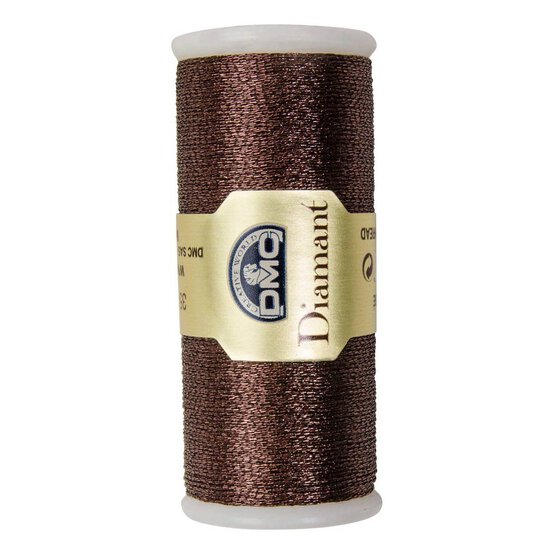 DMC Brown Diamant Metallic Thread 35m (D898)