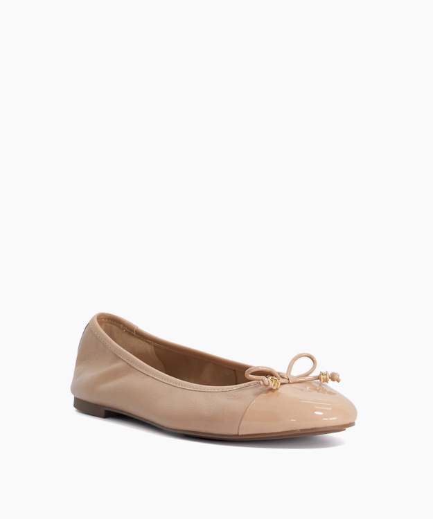 Hallo Blush - Wide Fit Charm-Detail Ballet Shoes