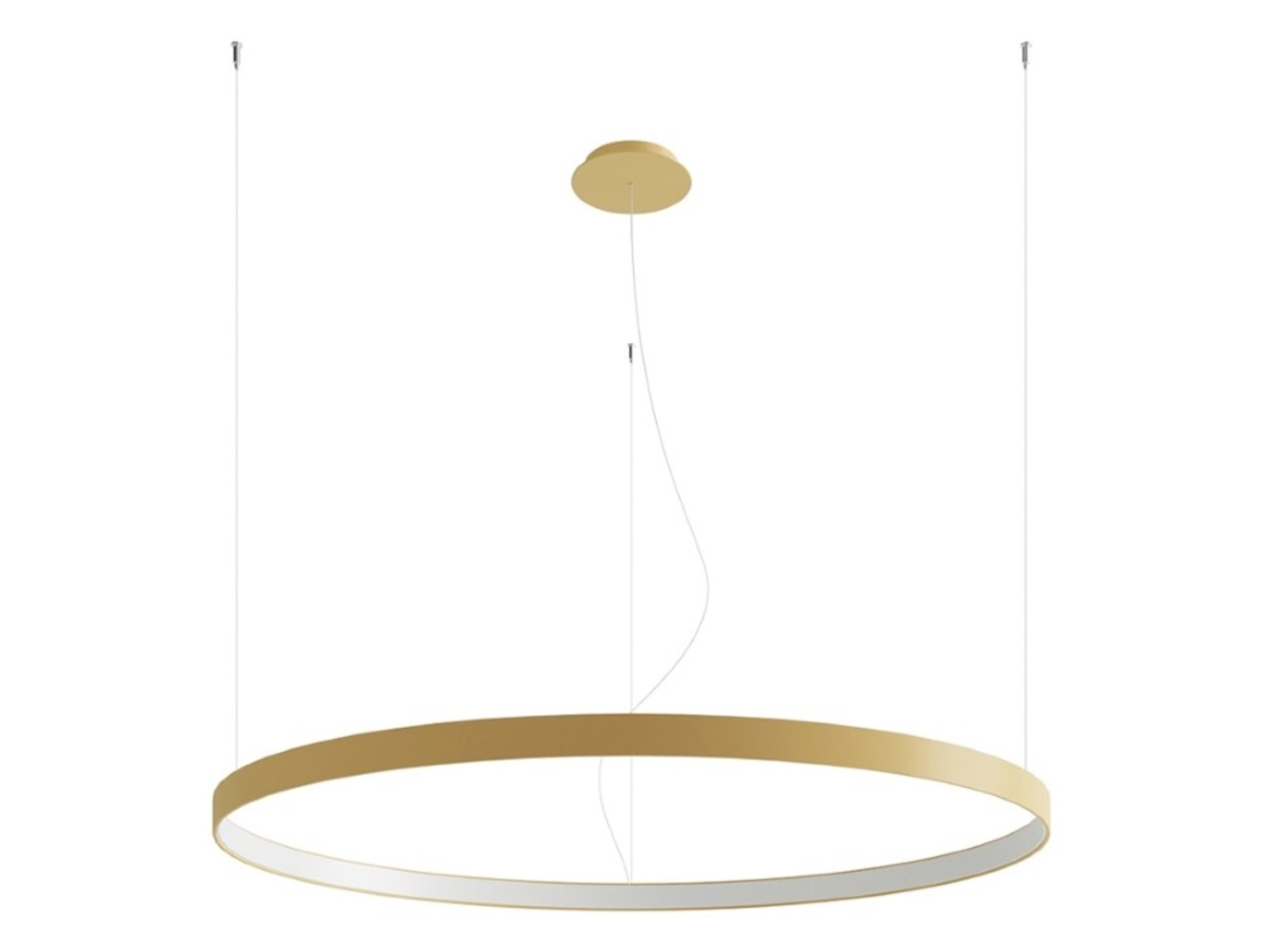 Lampa wisząca Rio LED aluminiowa złota