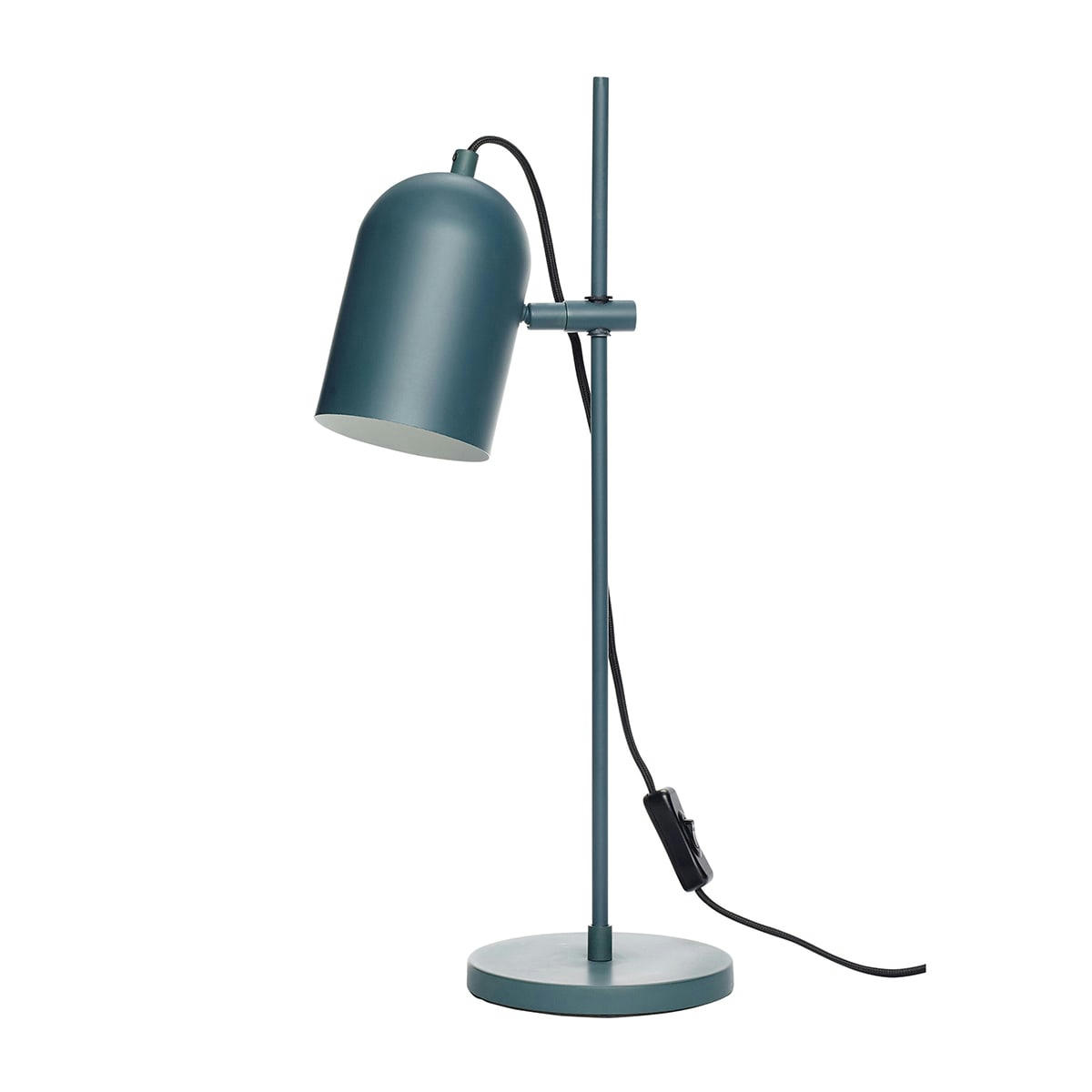 PIPE - Lampe de table en fer bleu