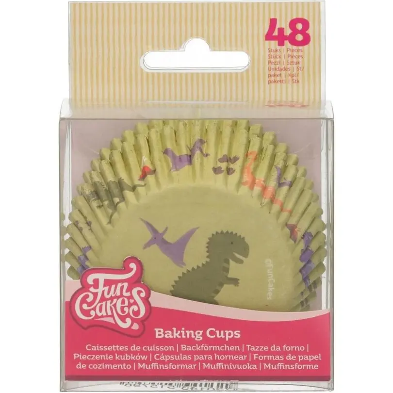 Papierförmchen 48-teilig Dino