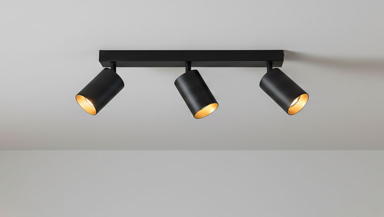 Eris Lampa sufitowa 3xGU10 czarno-złota (spot)