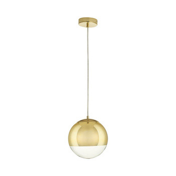 LAMPA WISZĄCA złota FLASH S elegancka KSZTAŁT KULI