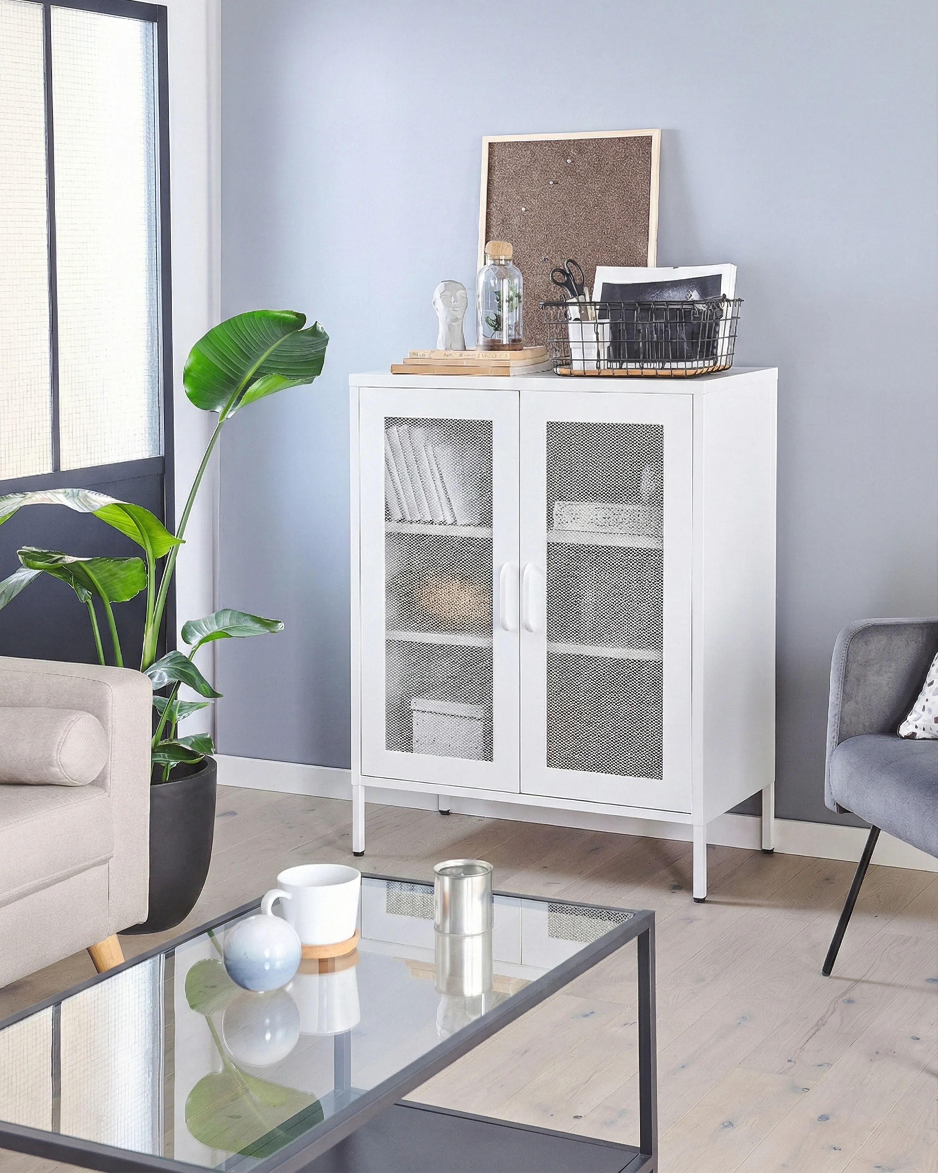 Cabinet WAKATIPU Metal White