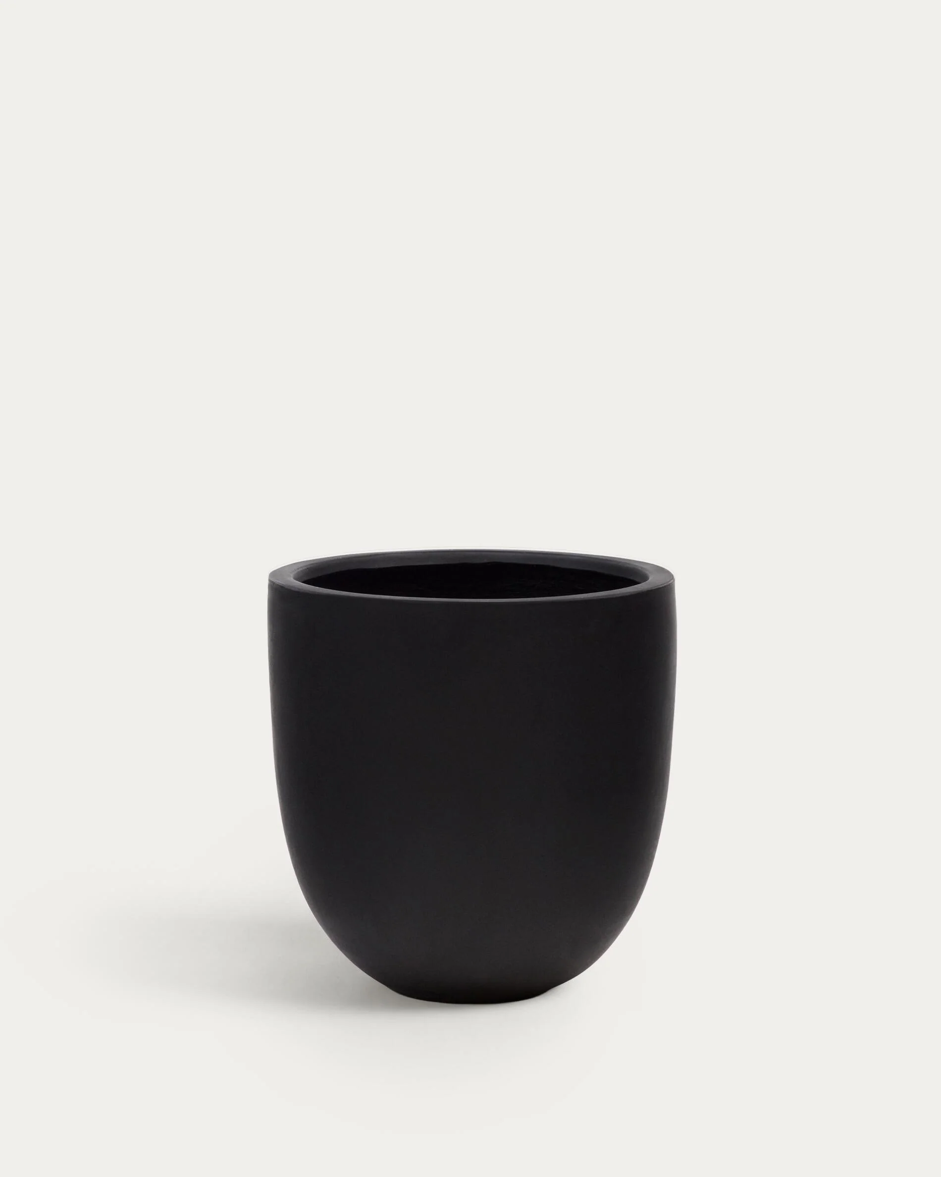 Aiguablava plant pot in black cement, Ø 56 cm