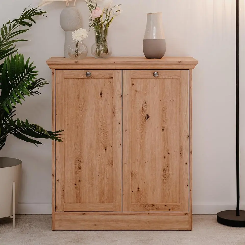 Calicosy - TIMBER Buffetkast met 2 deuren - Eikenhout - 35x80x90 cm