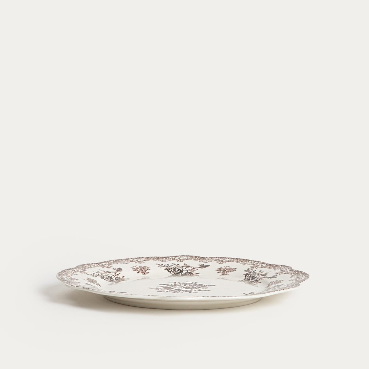 Talerz LOURRY obiadowy brązowy 27 cm