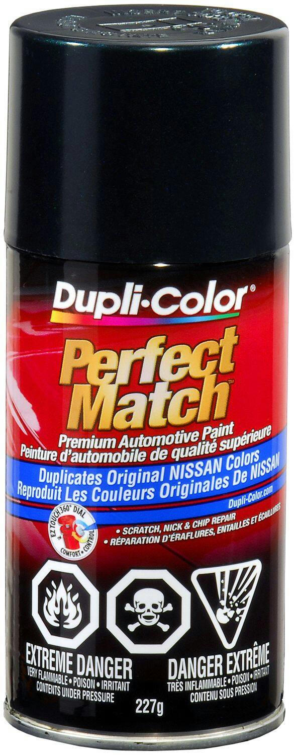 Dupli-Color Perfect Match Premium Acrylic Lacquer Automotive Aerosol Spray Paint, Black Emerald Pearl (DJ2), 227-g