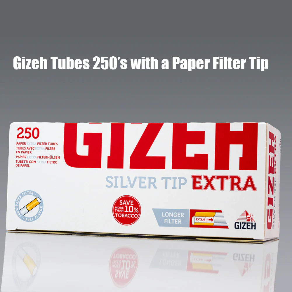 Gizeh PAPER Filter Tubes Silver Tip Extra 250's