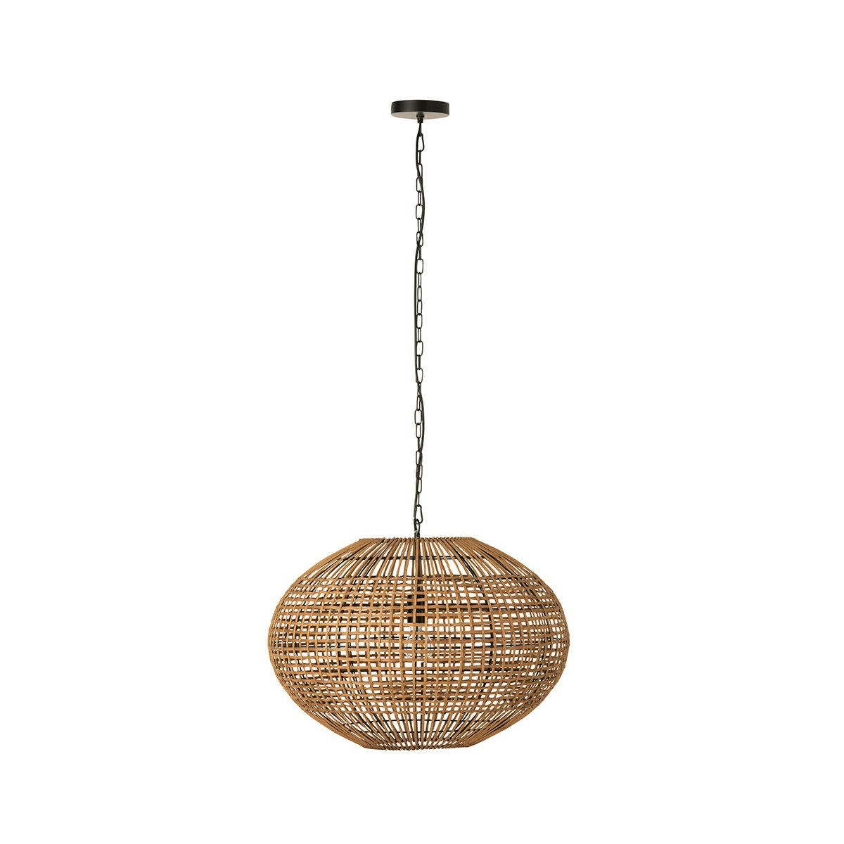 TREPOR - Suspension ronde en rotin naturel