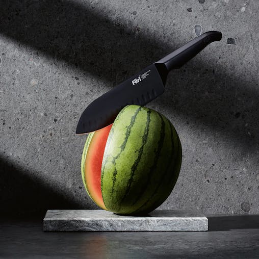 Furi Pro East / West Black Santoku 17cm Knife