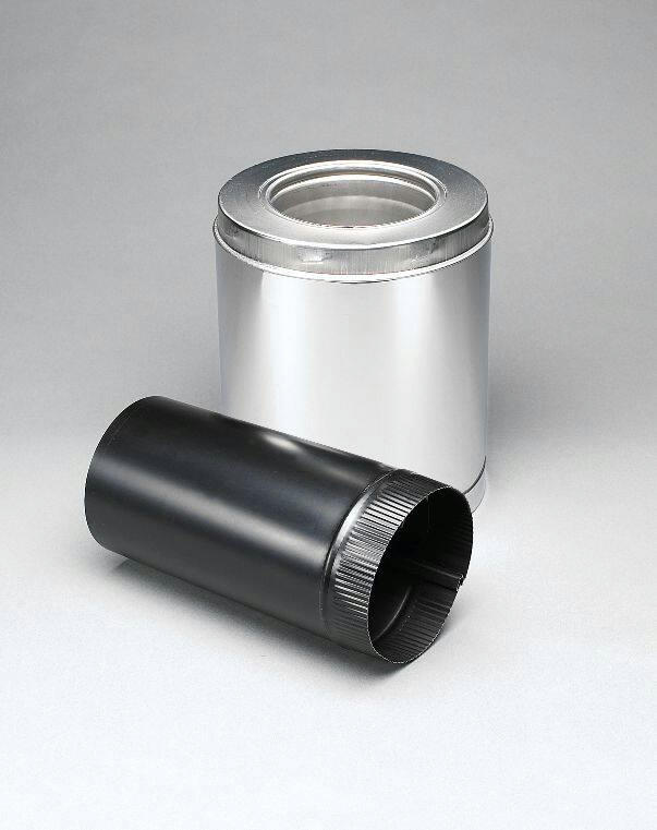 Imperial Metal Stove Pipe Fitting, Black Matte Finish, 6-in x 12-in
