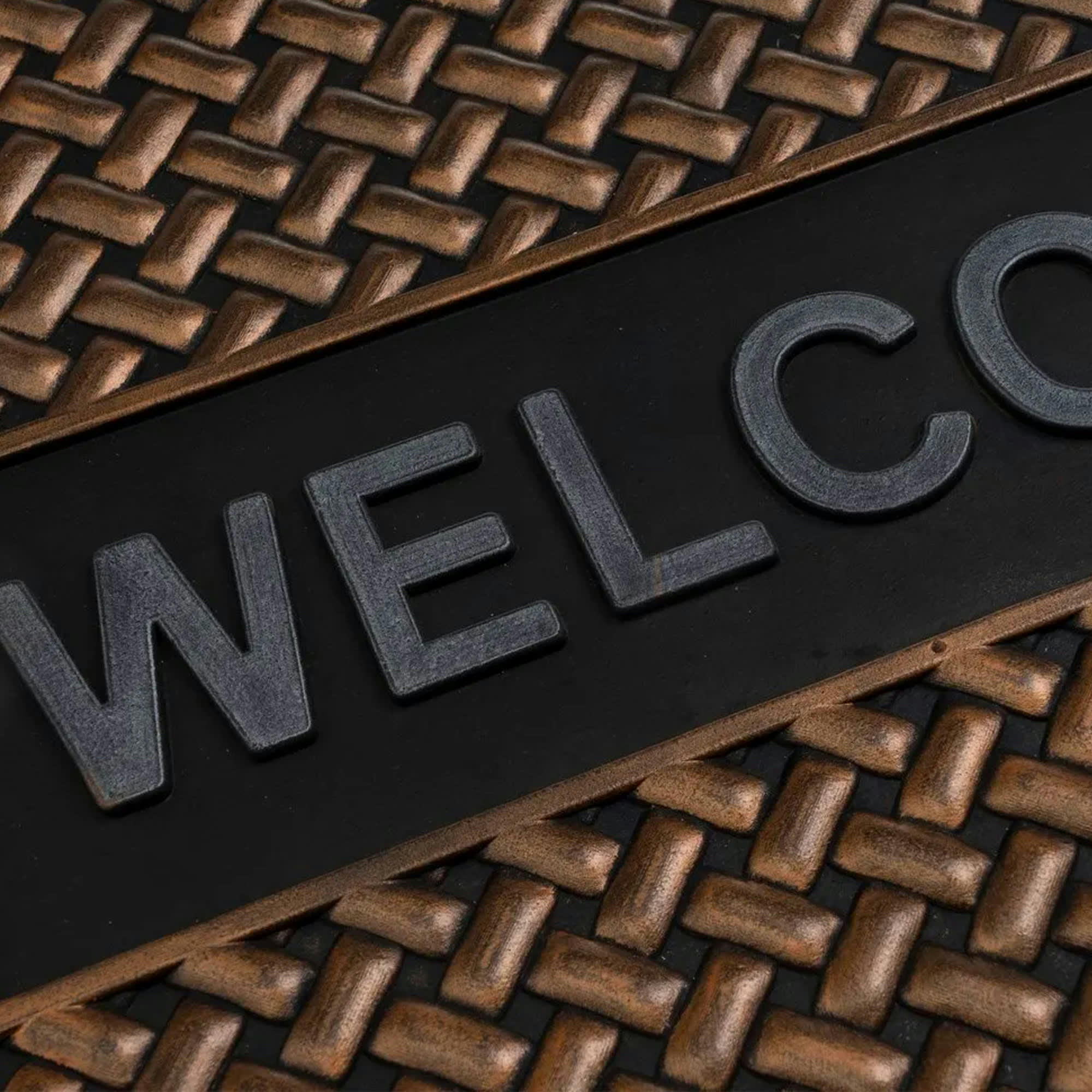 - Paillasson caoutchouc Welcome 75x45x0.5cm