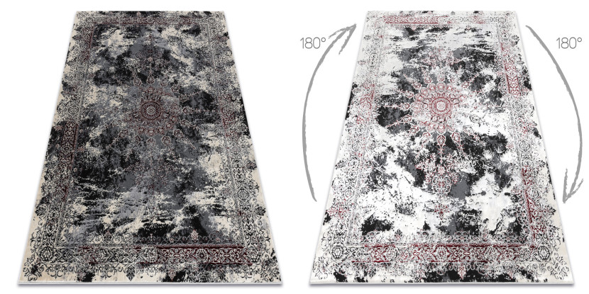 Dywan VINCI 1407 nowoczesny Rozeta vintage przecierany - 120x170 cm